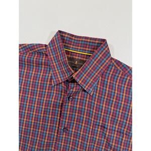 Robert Talbott Shirt Mens Large Multicolor Check Button Down Classic